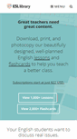 Mobile Screenshot of esllibrary.com